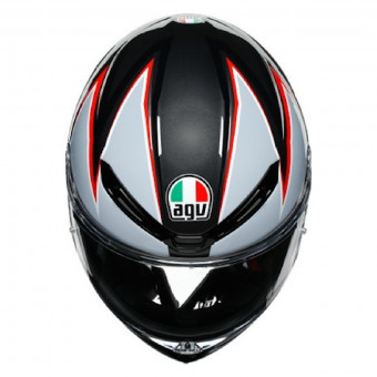 AGV K-6 Flash Matt Black Grey Red