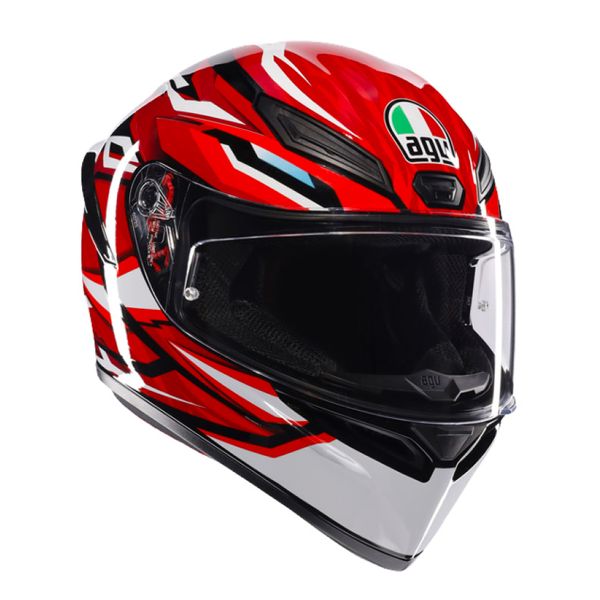 AGV K1 S Lion Black Red White + Kit Bluetooth Lokui K30