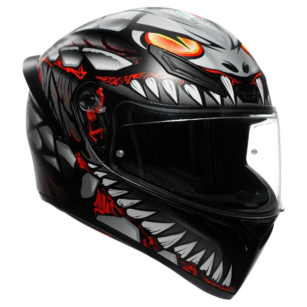 Integrale AGV K1 S Lyzard Matt Black Grey Red Integrale AGV K1 S Lyzard Matt Black Grey Red