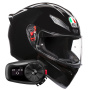 Casque Integrale AGV K1 S Mono Black + Kit Bluetooth 5S Solo