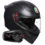 Casque Integrale AGV K1 S Mono Matt Black + Kit Bluetooth 5S Solo