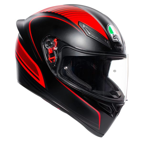 Integrale AGV K1 S Multi Warmup Matt Black Red