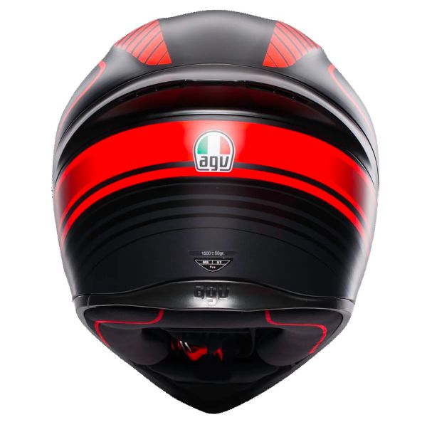 AGV K1 S Multi Warmup Matt Black Red