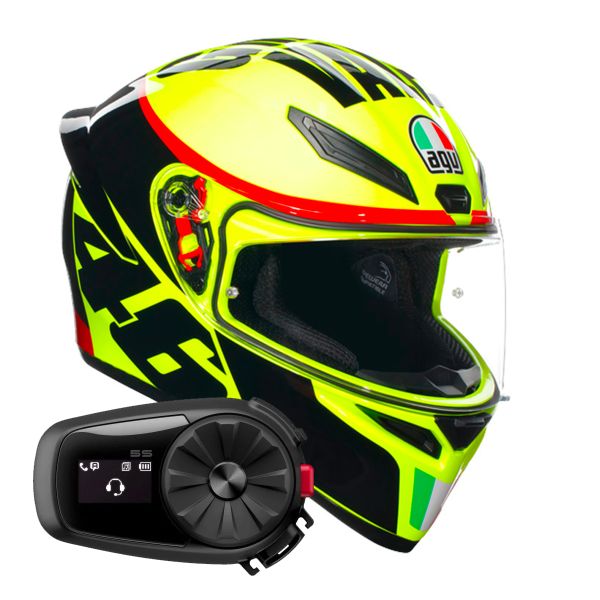 Integrale AGV K1 S Replica Grazie Vale + Kit Bluetooth 5S Solo Integrale AGV K1 S Replica Grazie Vale + Kit Bluetooth 5S Solo