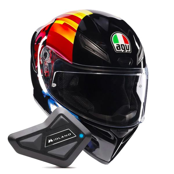 Integrale AGV K1 S Replica Pulse 46 + Kit Bluetooth BT Mini