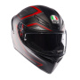 Casque Integrale AGV Imbragatura K1 S Nero opaco Rosso