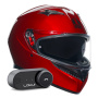 Casque Integrale AGV K3 Mono Competition Red + Kit Bluetooth Lokui K30
