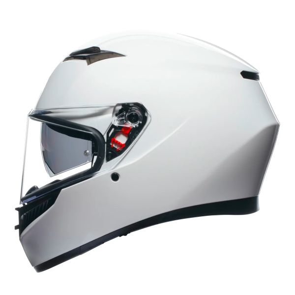AGV K3 Mono Silk White + Kit Bluetooth Lokui K30