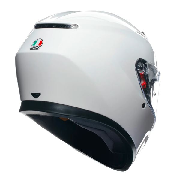 AGV K3 Mono Silk White + Kit Bluetooth Lokui K30