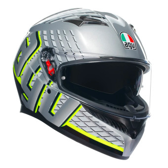 Integrale AGV K3 Multi Fortify Grey Black Yellow Fluo