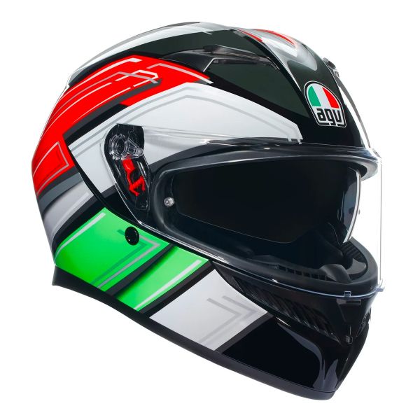 Casco Moto AGV K3 Multi Wing Black Italy in Stock