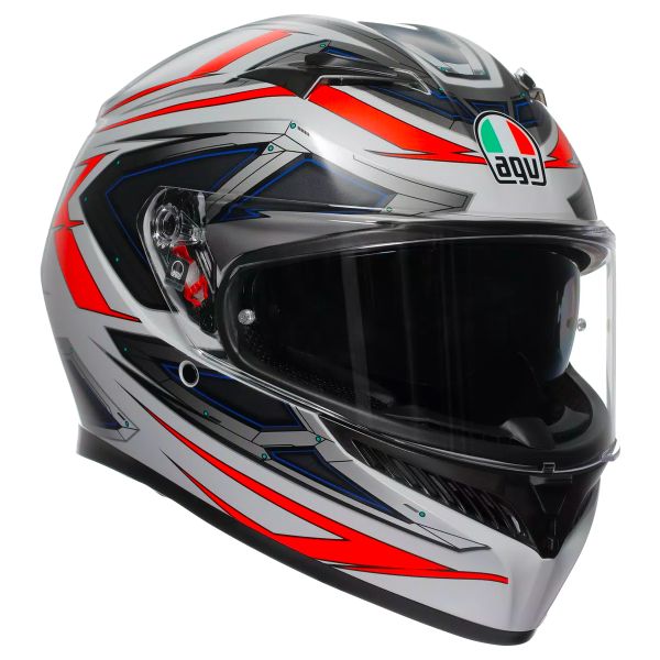 Integrale AGV K3 Space Matt White Red Fluo