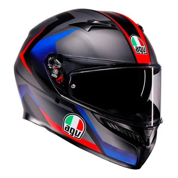 Integrale AGV K3 Striga Matt Black Blue Red