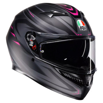 Integrale AGV K3 Syth Matt Black Pink