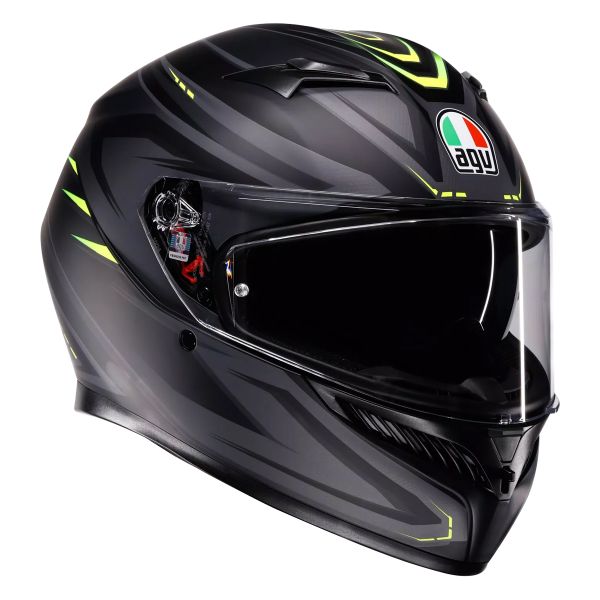 Integrale AGV K3 Syth Matt Black Yellow Fluo
