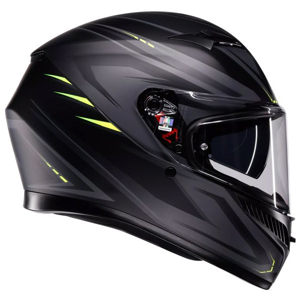 AGV K3 Syth Matt Black Yellow Fluo