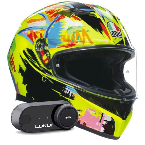 Integrale AGV K3 Top Rossi Winter Test 2019 + Kit Bluetooth Lokui K30 Integrale AGV K3 Top Rossi Winter Test 2019 + Kit Bluetooth Lokui K30