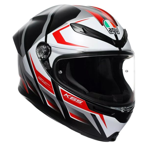 Integrale AGV K6 S Karve Matt Black White Red Integrale AGV K6 S Karve Matt Black White Red