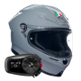 Casque Integrale AGV K6 S Mono Nardo Grey + Kit Bluetooth 5S Solo