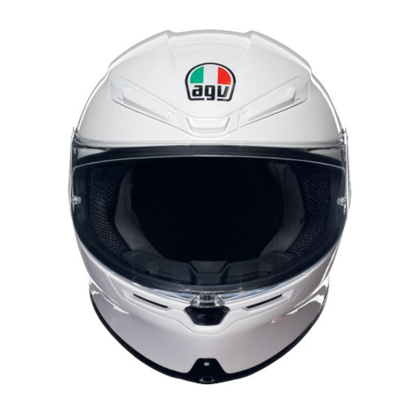 AGV K6 S Mono White + Kit Bluetooth BT Mini