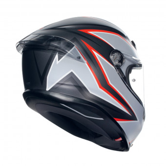 AGV K6 S Multi Flash Matt Black Grey Red