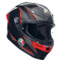 Casque Integrale AGV K6 S Multi Slashcut Black Grey Red