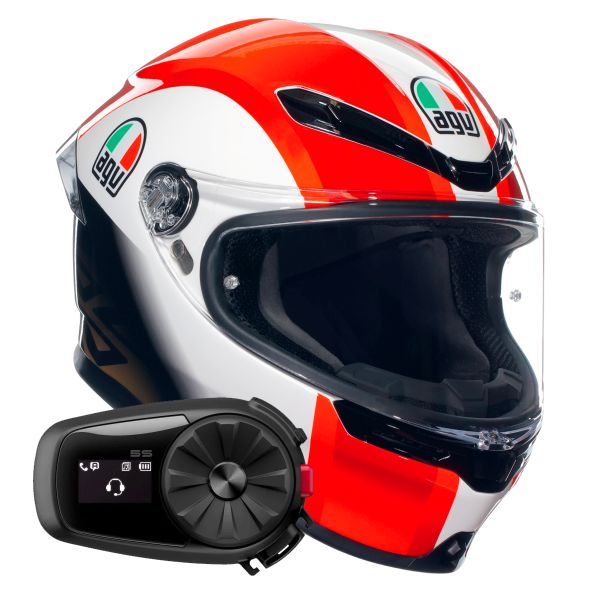 Integrale AGV K6 S Replica SIC58 + Kit Bluetooth 5S Solo Integrale AGV K6 S Replica SIC58 + Kit Bluetooth 5S Solo
