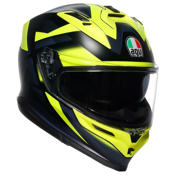 Integrale AGV K7 Glimpse Black Yellow Fluo