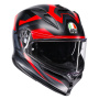 Casque Integrale AGV K7 Glimpse Matt Black Red