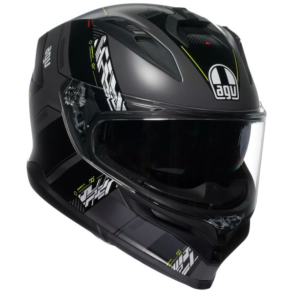 Integrale AGV K7 Kyber Matt Grey Yellow Fluo Integrale AGV K7 Kyber Matt Grey Yellow Fluo