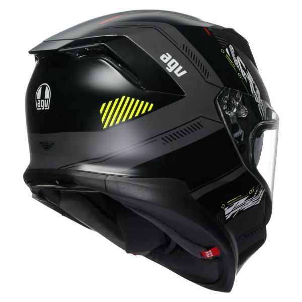 AGV K7 Kyber Matt Grey Yellow Fluo