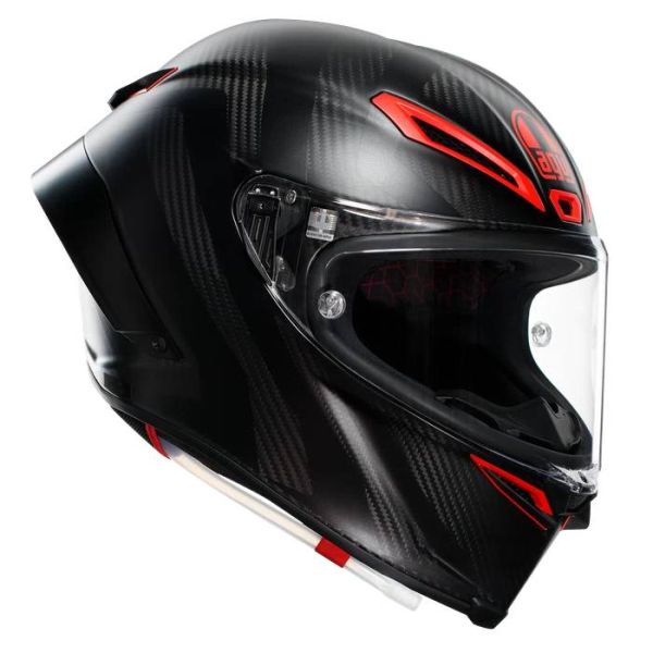 Integrale AGV Pista GP RR Intrepido Carbonio opaco Nero Rosso Integrale AGV Pista GP RR Intrepido Carbonio opaco Nero Rosso