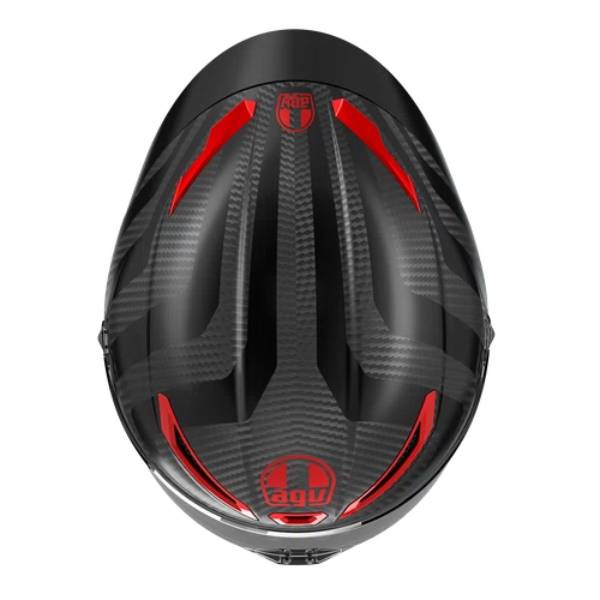 AGV Pista GP RR Intrepido Carbonio opaco Nero Rosso