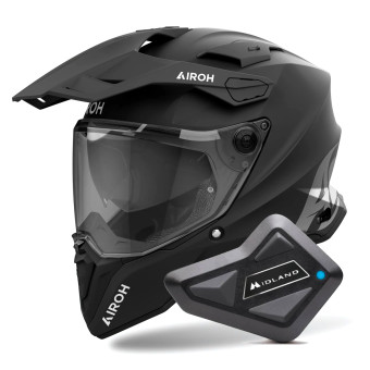 Integrale Airoh Commander 2 Color Black Matt + Kit Bluetooth BT Mini