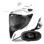 Casque Integrale Airoh Commander 2 Color White + Kit bluetooth 5R Lite Solo