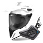 Casque Integrale Airoh Commander 2 Color White + Kit Bluetooth BT Mini