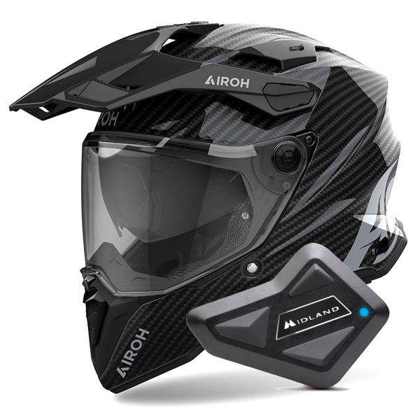 Integrale Airoh Commander 2 Full Carbon + Kit Bluetooth BT Mini