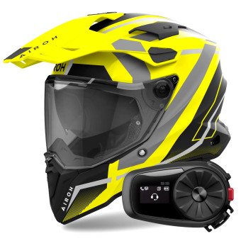 Integrale Airoh Commander 2 Mavick Yellow Matt + Kit Bluetooth 5S Solo