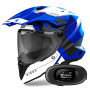 Casque Integrale Airoh Commander 2 Reveal Blue + Kit bluetooth 5R Lite Solo