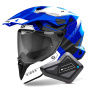 Casque Integrale Airoh Commander 2 Reveal Blue + Kit Bluetooth BT Mini