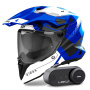 Casque Integrale Airoh Commander 2 Reveal Blue + Kit Bluetooth Lokui K30