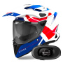 Casque Integrale Airoh Commander 2 Reveal Blue Red + Kit bluetooth 5R Lite Solo