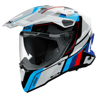 Integrale Airoh Commander 2 Skip Bianco Rosso Lucido