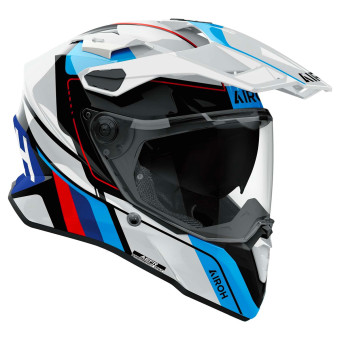 Airoh Commander 2 Skip Bianco Rosso Lucido