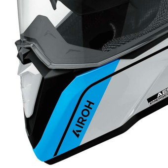 Airoh Commander 2 Skip Bianco Rosso Lucido