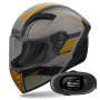 Casque Integrale Airoh Connor Achieve Bronze Matt + Kit bluetooth 5R Lite Solo