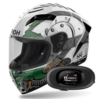 Integrale Airoh Connor Alligator + Kit bluetooth 5R Lite Solo