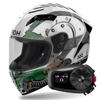 Integrale Airoh Connor Alligator + Kit Bluetooth 5S Solo