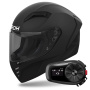 Casque Integrale Airoh Connor Color Black Matt + Kit Bluetooth 5S Solo