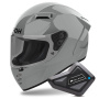 Casque Integrale Airoh Connor Color Cement Grey + Kit Bluetooth BT Mini
